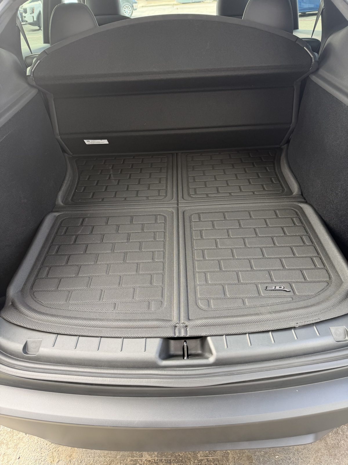 3D MAXpider cargo mat in the site owner's 2026 Model Y trunk